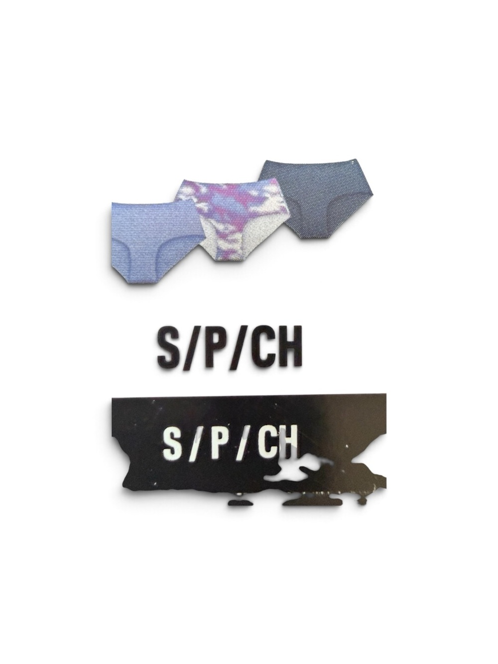S- Women’s Under Armour - Purple Tie-Dye and Solid Pack Hipster 3 pairs.